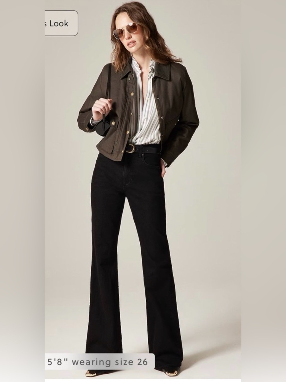 J.Crew Vintage flare jean in black rinse